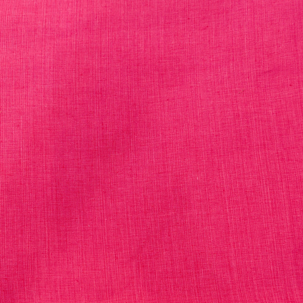 Pure Cotton Plain Handloom Cotton Textured Pink Woven Fabric