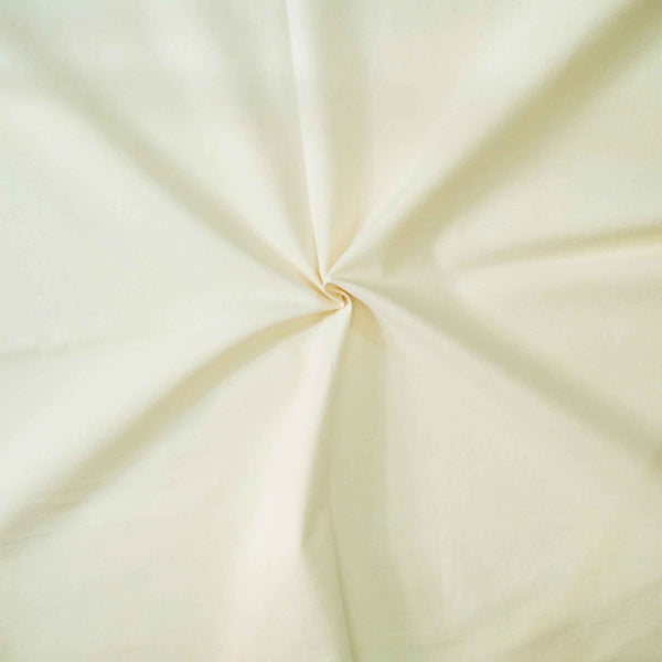 Pure Cotton Plain Yellow Cream Fabric