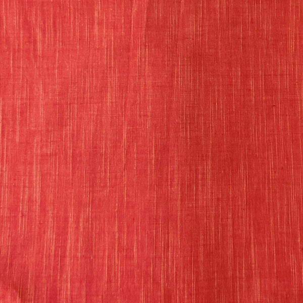 Pure Cotton Punch Strawberry Slub Handloom Fabric