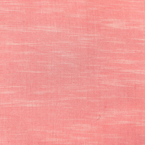 Pure Cotton Rose Pink Handloom Fabric