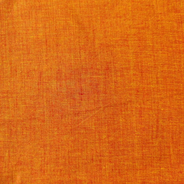 Pure Cotton Rust Orange Textured Mangalgiri Fabric