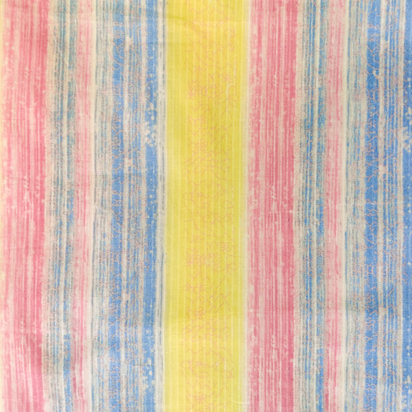 Pure Cotton Screenprint With Pastel Shades Textured Fabric