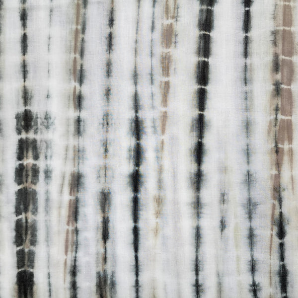 Pure Cotton Shibori Grey And Brown Tie And Dye Fabric