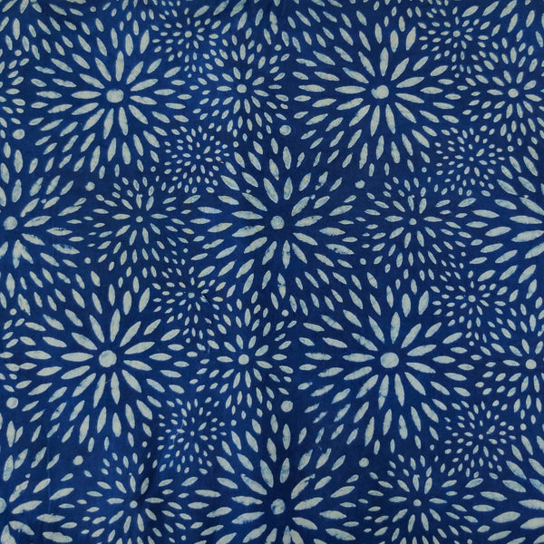 Pure Cotton Special Ankola Indigo With Infinity Patels Hand Block Print Fabric