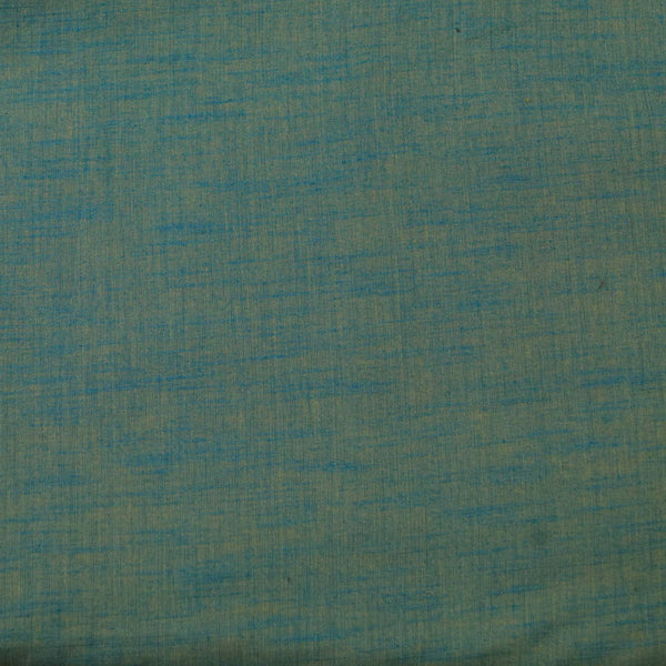 Pure Cotton Textured Blue Light Sandy Mustard Handloom Fabric