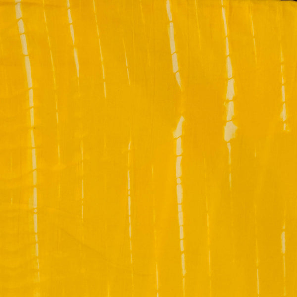 Pure Cotton Tie And Dye Long Sibori Yellow Fabric