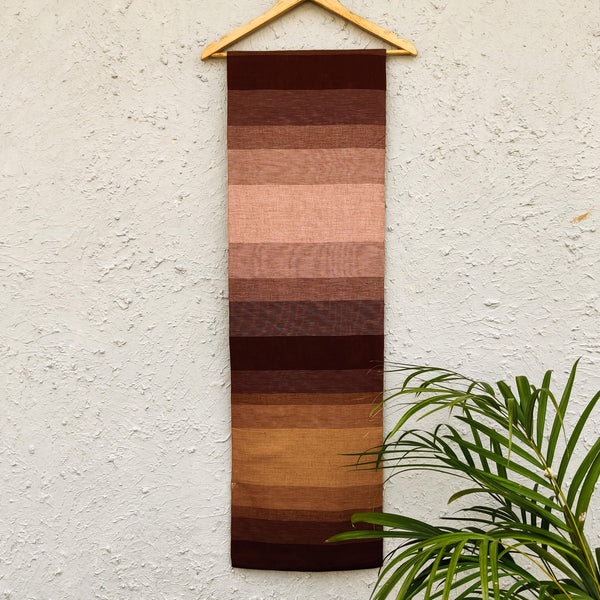 Pure Handloom Cotton Ombre Shades Of Brown