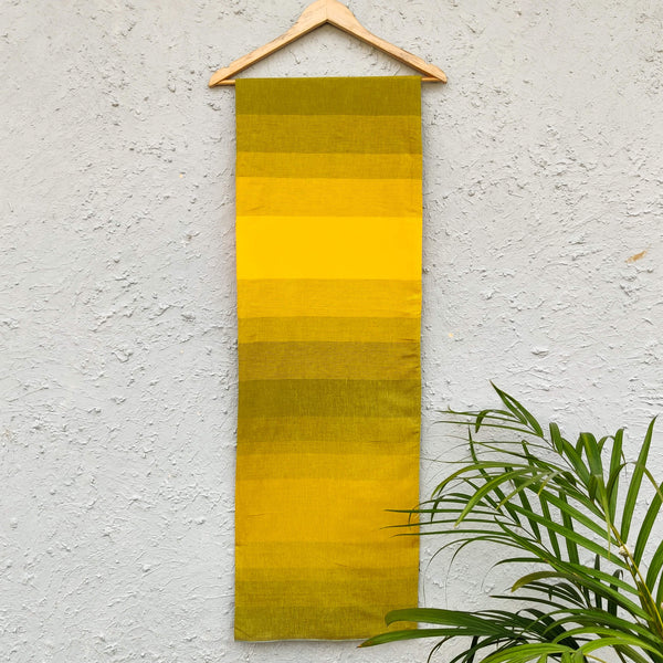 Pure Handloom Cotton Ombre Shades Of Yellow