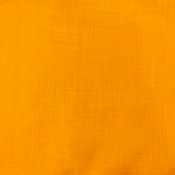 Pure Slub Cotton Bright Mango Yellow Handloom Fabric