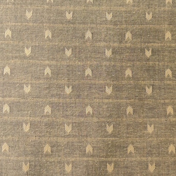 Pure South Cotton Ash Grey With Arrow Heads Woven Fabric