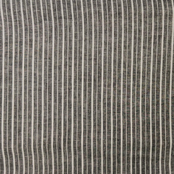 Pure South Cotton Handloom Grey With Cream Leno Weaves Woven Fabric