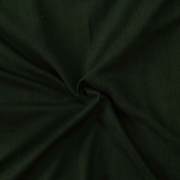 Rayon Slub Cotton Fabric Deep Dark Green