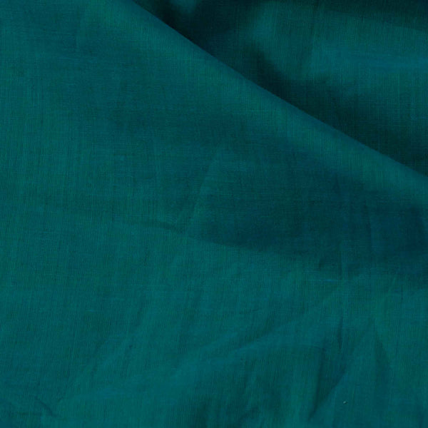 Rayon Slub Silk Cotton Fabric Teal