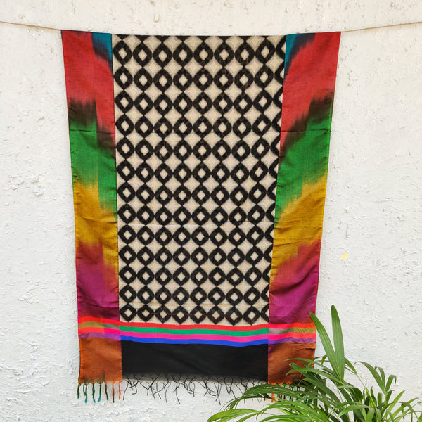 Sanskruti Cotton Silk Woven Multi Border Dupatta