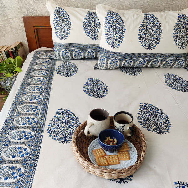 Tamara Pure Cotton Jaipuri Double Bedsheet